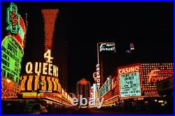 102444 Vintage Neon Signs of Fremont Street Las Vegas Decor LAMINATED POSTER FR