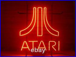 14x17 Red ATARIII Neon Sign Vintage Style Club Garage Wall Sign Glass Light