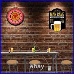 16 OK Used Cars Neon Wall Clock Retro Garage Man Cave Bar Red Neon Sign (Red)