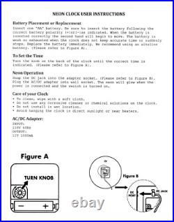 16 OK Used Cars Neon Wall Clock Retro Garage Man Cave Bar Red Neon Sign (Red)