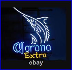 16x20 Corona Extra Swordfish Bar Wall Vintage Style Neon Sign Beer Light Glass