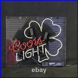 17 Clover Coors Vintage Neon Sign Restaurant Bar Party Glass Night Light
