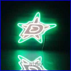 17x14 Dallas Stars Flex LED Neon Sign Party Gift Club Vintage Bar Poster Décor