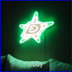 17x14 Dallas Stars Flex LED Neon Sign Party Gift Club Vintage Bar Poster Décor