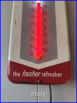 1950s Original Vintage Royal Crown Cola Thermometer Retrofit With NEON