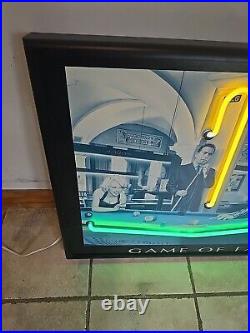 1997 Game Of Fate Print Neon Sign By Chris Consani Light Vintage Rare B&W