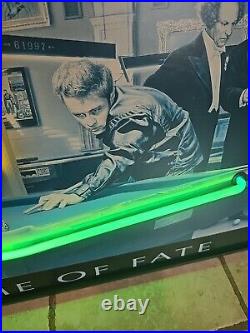 1997 Game Of Fate Print Neon Sign By Chris Consani Light Vintage Rare B&W