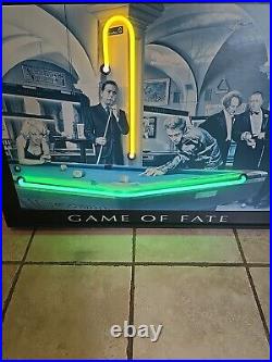 1997 Game Of Fate Print Neon Sign By Chris Consani Light Vintage Rare B&W