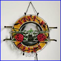 19 Guns N Roses Neon Light Sign Shop Vintage Glass Lamp Free Expedited Shipping