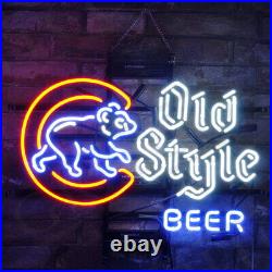 19 Old Beer Neon Light Bistro Poster Game Room Vintage Cafe Bedroom