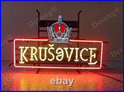 19 Sliver Crown Neon Light Sign Beer Vintage Glass Lamp Free Expedited Shipping