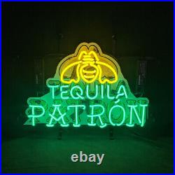 19 Tequilla Patron Green Neon Sign Bar Shop Vintage
