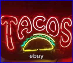 19x12 Delicious Tacos Food Shop Open Neon Sign Vintage Style Wall Window Lamp 19x12 Delicious Tacos Food Shop Open Neon Sign Vintage Style Wall Window Lamp