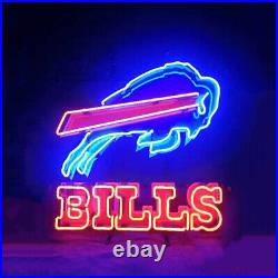 19x15 Red Bills Sport Neon Sign Club Vintage Style Free Expedited Shipping