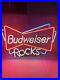 20_RARE_Vintage_BUDWEISER_ROCKS_Beer_Neon_Sign_Light_Bar_Decor_01_txqf
