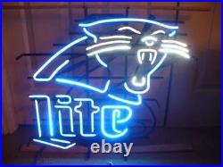 20x16 Lite Carolina Panthers Neon Signs Club Cave Decor Vintage