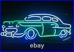 20x16 Vintage Old Car Auto Dealer Neon Sign Light Lamp Visual Collection L 20x16 Vintage Old Car Auto Dealer Neon Sign Light Lamp Visual Collection L