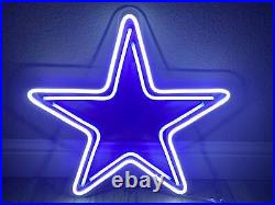 20x18.2 Dallas Cowboys Flex LED Neon Sign Light Vintage Room Bar Acrylic Décor