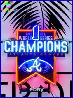 20x24 2021 Wold Series Champions Sport Vintage Style Neon Sign Custom