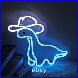 22 Cowboy Dinosaur Flex Neon Sign Light Lamp Vintage Bar Kids Room Wall Decor