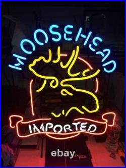 24 Moosehead Imported Deer Neon Beer Sign Vintage Style For Bar Shop Restaurant 24 Moosehead Imported Deer Neon Beer Sign Vintage Style For Bar Shop Restaurant