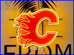 24x20 Calgary Team Neon Sign Light Store Bar Decor Vintage Style Neon Custom