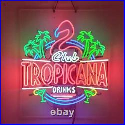 24x20 Flamingo Tropicana Drink Bar Vintage Style Neon Sign Custom Shop Club 24x20 Flamingo Tropicana Drink Bar Vintage Style Neon Sign Custom Shop Club