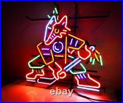 24x20 Fox Hockey Artwork Hand-bent Bar Decor Neon Sign Vintage Style 24x20 Fox Hockey Artwork Hand-bent Bar Decor Neon Sign Vintage Style