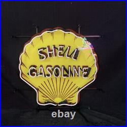 24x24 Gasoline Store Bar Decor Vintage Neon Sign Custom Window Display