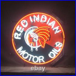 24x24 Motor Oils Vintage Style Neon Sign Shop Decor Lamp