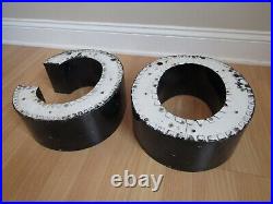 2 LARGE 13 Vintage Neon Metal Letter C & O Company co (13h x 12w) SIGN 2 LARGE 13 Vintage Neon Metal Letter C & O Company co (13h x 12w) SIGN