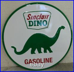 2 Large Vintage Style 24 Sinclair Dino Gas Station Signs Man Cave Garage Decor