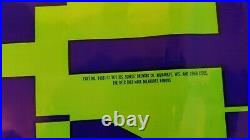 4 Different SCHLITZ 1971 Vintage Neon Vinyl 24 Signs