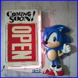 90's Sega Sonic Neon signs Coming soon Open US Vintage Collector Item game rare