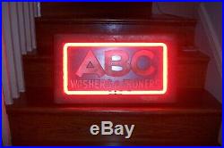ABC Washers & Ironers' Vintage Neon Sign