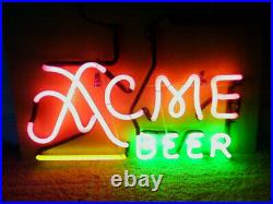 ACME BEER Vintage Neon Light Sign Display Real Glass Neon Beer Sign 16