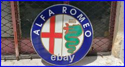 ALFA ROMEO CAR VINTAGE SIGN, from the 90's. Lighted Neon