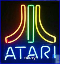 ATARI 14x17 Decor Neon Sign Boutique Custom Gift Store Vintage Real Glass