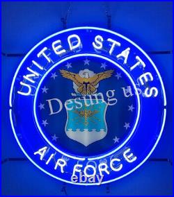 Air Force Decor Artwork Vintage Neon Sign Shop 24x24 Air Force Decor Artwork Vintage Neon Sign Shop 24x24