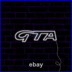 Alfa Romeo GTA Logo Neon Sign 26x8 Light Car Garage Display Vintage Wall Decor