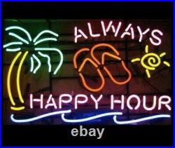 Always Happy Hour Custom Pub Artwork Vintage Neon Light Sign Decor 20