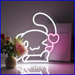 Anime LED Neon Sign 22x18 Light Man Cave Beer Bar Vintage Wall Decor