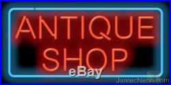 Antique Shop Neon Sign SUPERSIZED Pawn Vintage Furniture Jewelry JANTEC USA