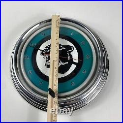 Arctic Cat Panther Garage Man Cave Neon Wall Clock Advertising Sign Vintage