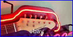 Aria Budweiser Rare Limited Edition Neon Guitar Sign With Whammy Bar Aria Budweiser Rare Limited Edition Neon Guitar Sign With Whammy Bar