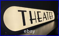 Art Deco Vintage Style Lighted Home Theater Entrance Sign Man Cave Cinema Neon