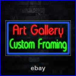 Art Gallery Custom framing Neon Sign 33x18 Light Man Vintage Shop Wall Decor