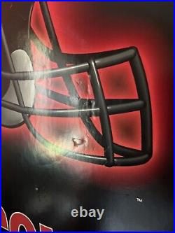 Atlanta Falcons VTG 1993 RED NEON Sign Helmet Wall Display 35x23 Handblown