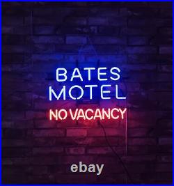 BATES MOTEL NO VACANCY Neon Light Sign Vintage Glass Bar Garage Night Lamp BATES MOTEL NO VACANCY Neon Light Sign Vintage Glass Bar Garage Night Lamp