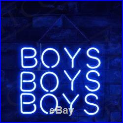 BOYS BOYS BOYS Porcelain Beer Boutique Neon Sign Store Custom Vintage Decor 9X9